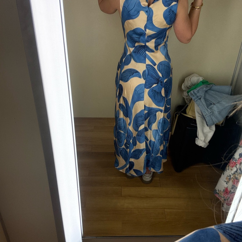 Corey Lynn Calter Satin Floral Dress - Picture 6 of 6